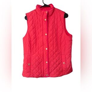Talbots quilted fleece lined vest Medium